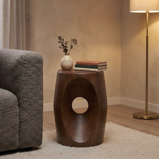 Ovalo Wooden Side Table