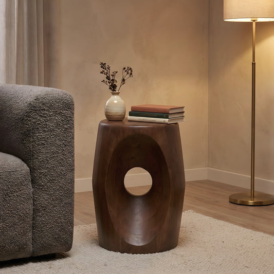 Ovalo Wooden Side Table