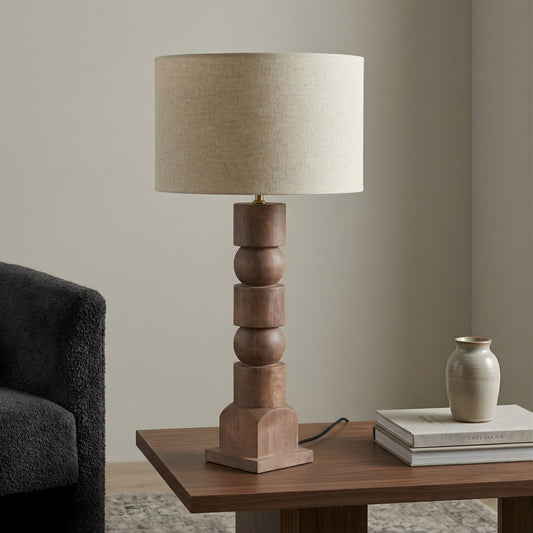 Moro Geometric Totem Wooden Lamp