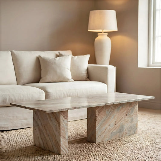 Solan Handcrafted Marble Table