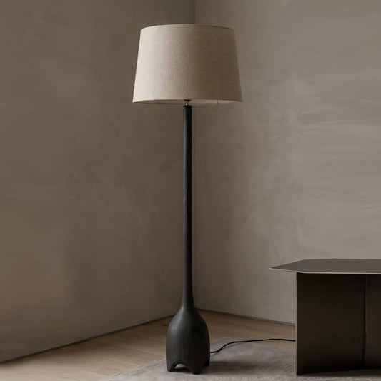 Radice Textured Wooden Floor Lamp