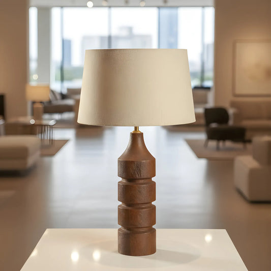 Kova Tiered Wooden Lamp Base
