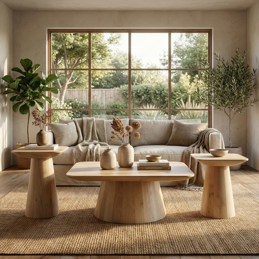 Calyra Handcrafted Wooden Table