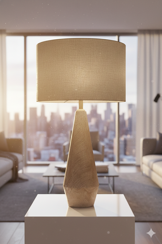 Orven Handcrafted Wooden Table Lamp