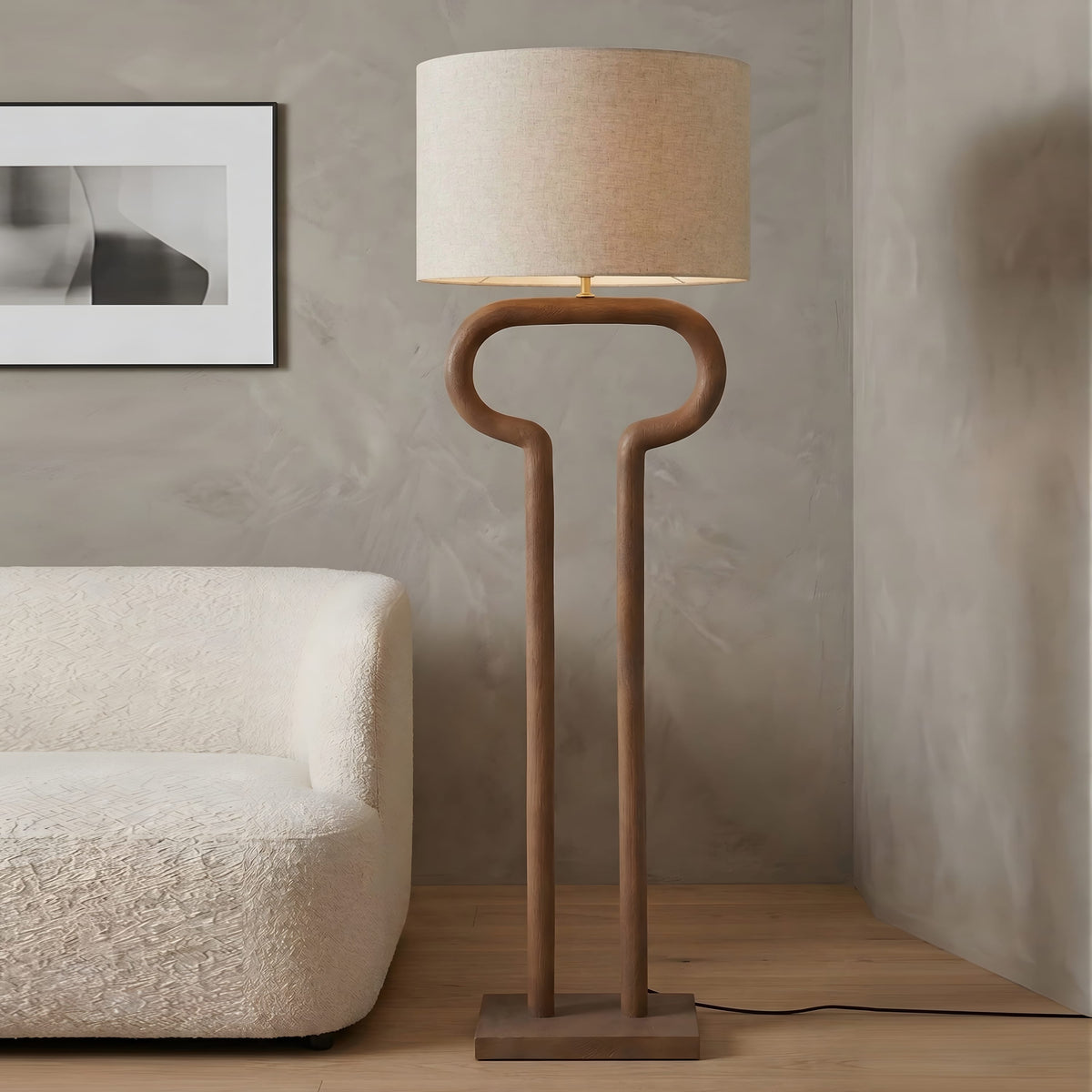 Anello Abstract Loop Sculptural Floor Lamp, view 3