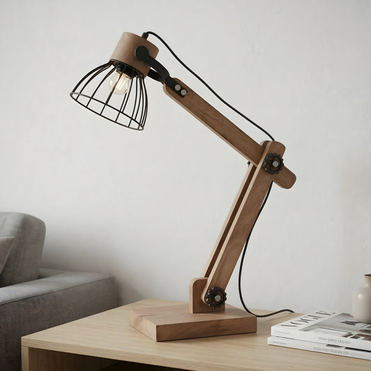 Calder Wooden Task Lamp