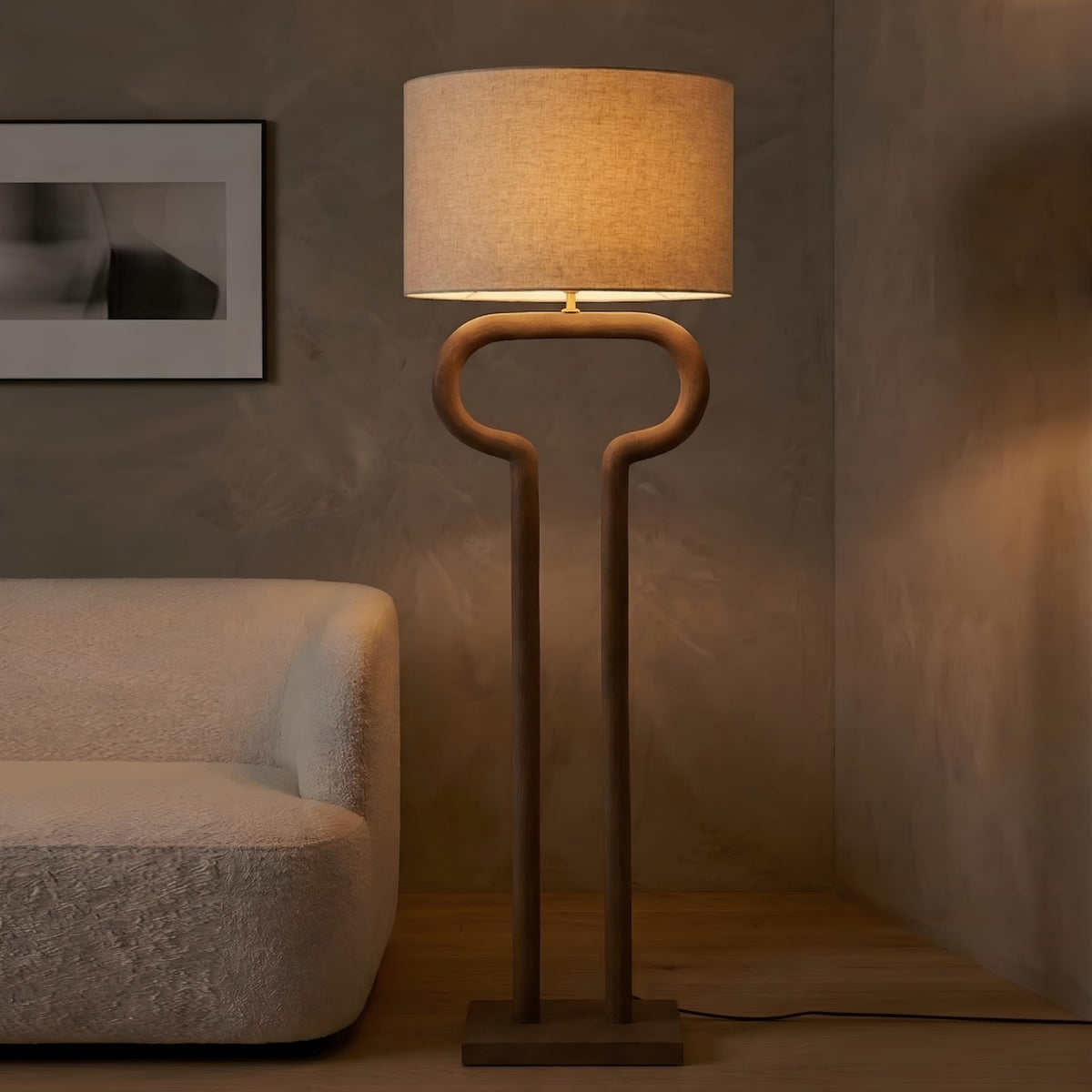 Anello Abstract Loop Sculptural Floor Lamp, view 4, image 4