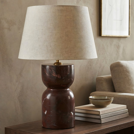 Cleo Sculptural Marble Lamp Collection