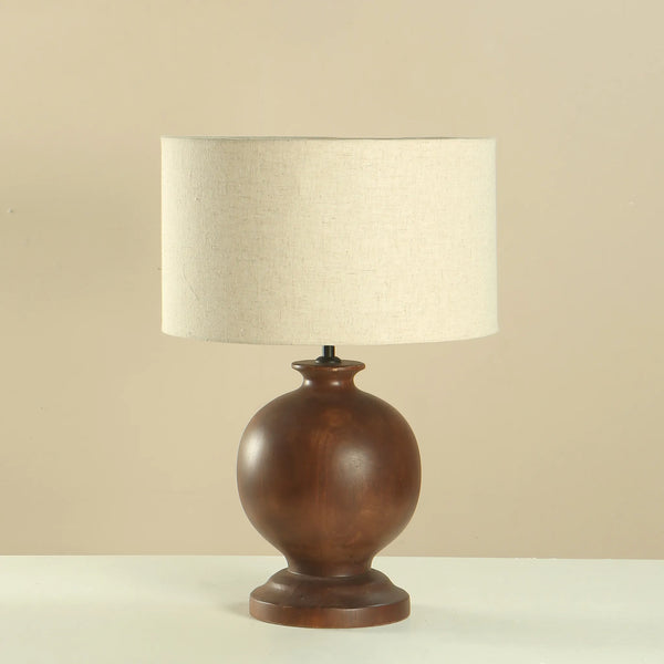 Sierra Handcrafted Mango Wood Table Lamp
